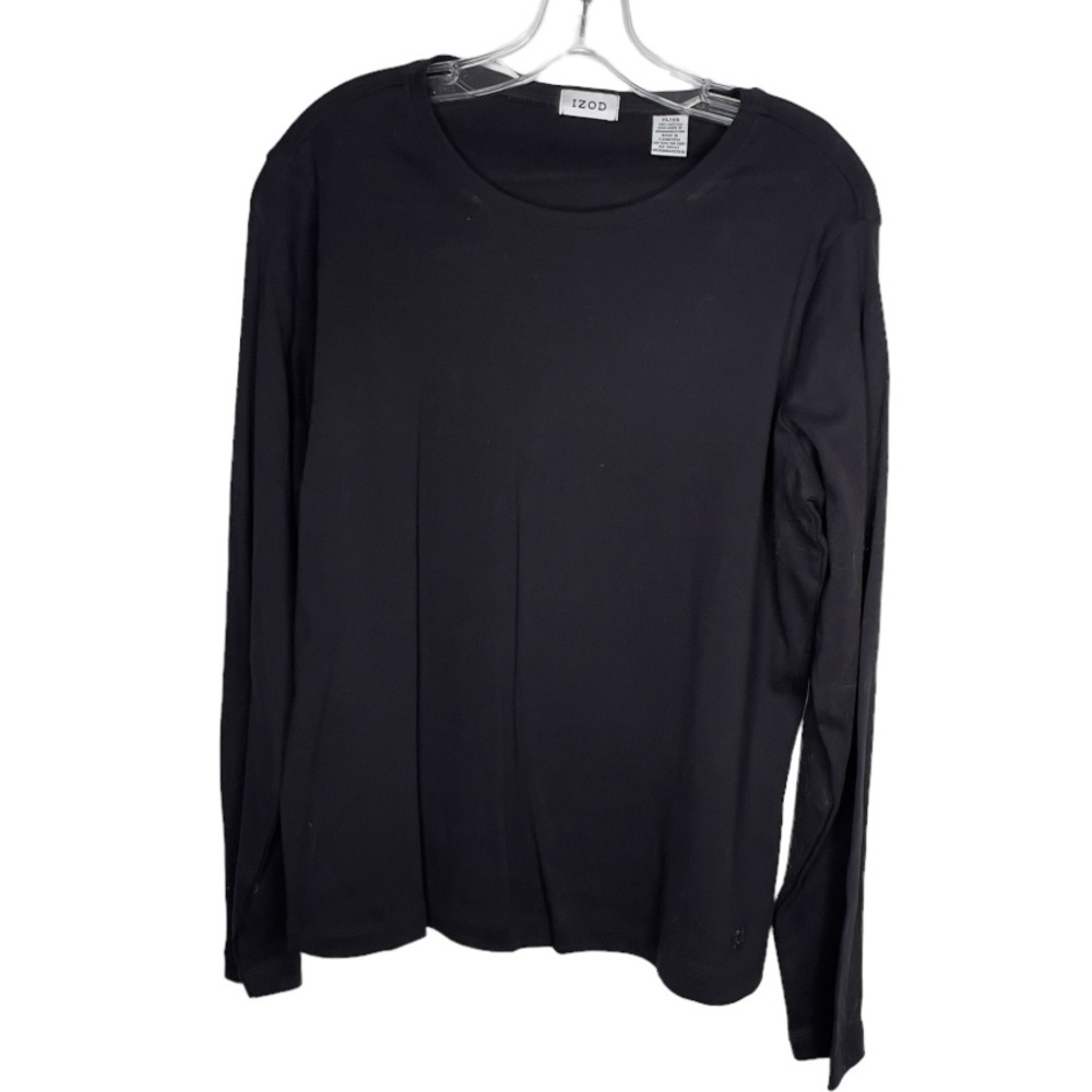 Izod Black Cotton Shirt‎